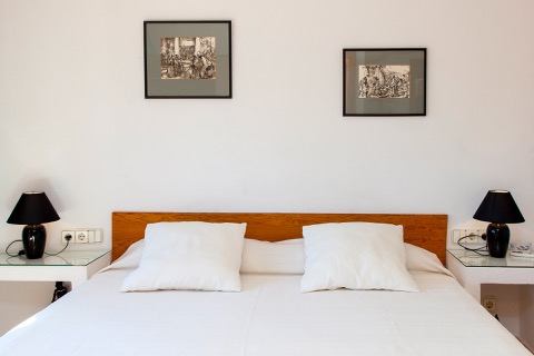 rental villa bedroom in ibiza